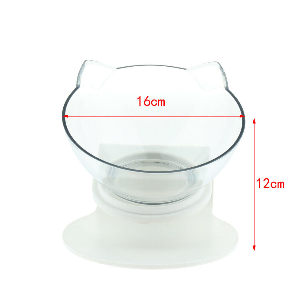 2pcs Cat Kitty Elevated Bowls Pet Raised Feeder Dispenser Puppy Single Bowl