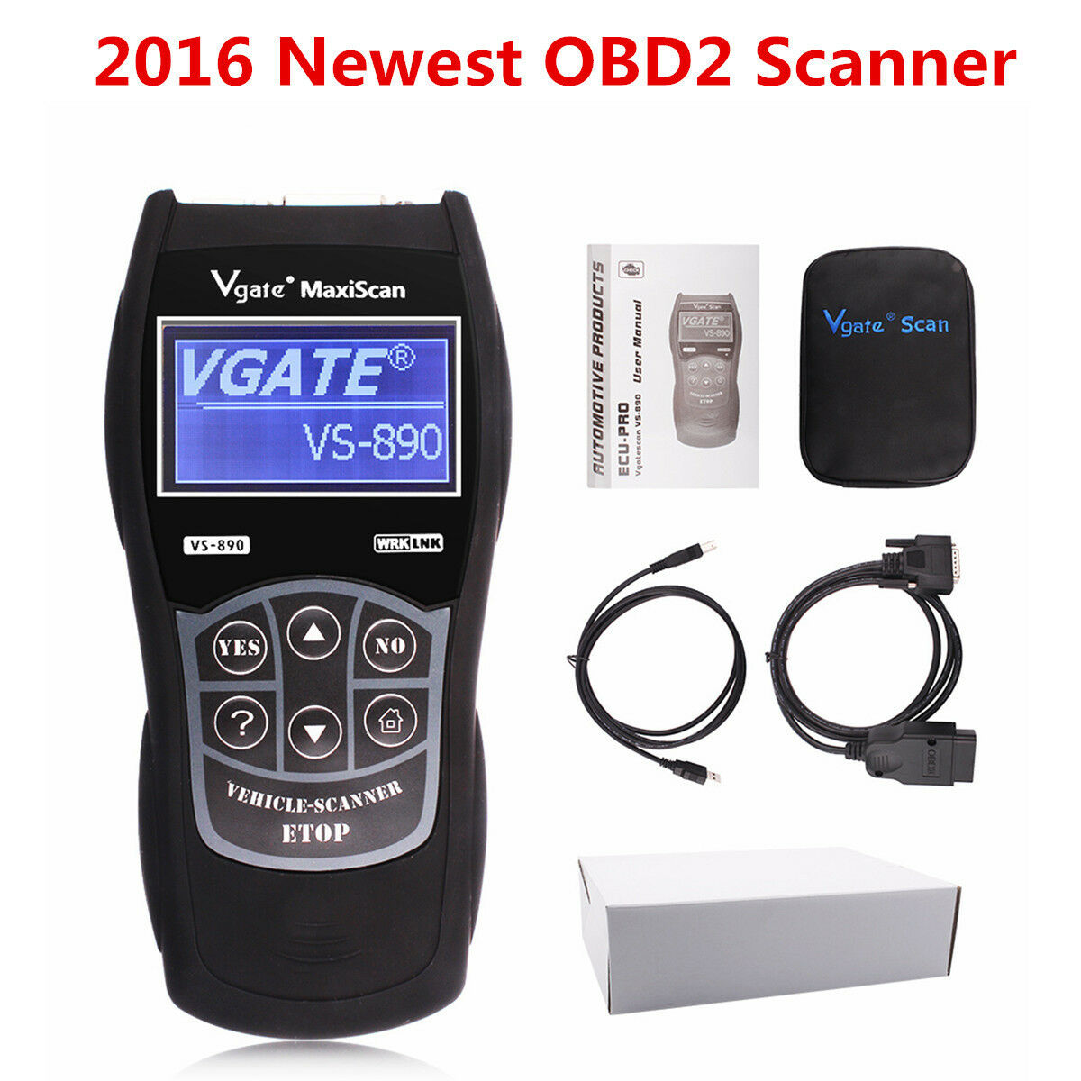 2016 Universal all Car Fault Reader Code Scanner VS890 OBD2 Diagnostic Scan Tool