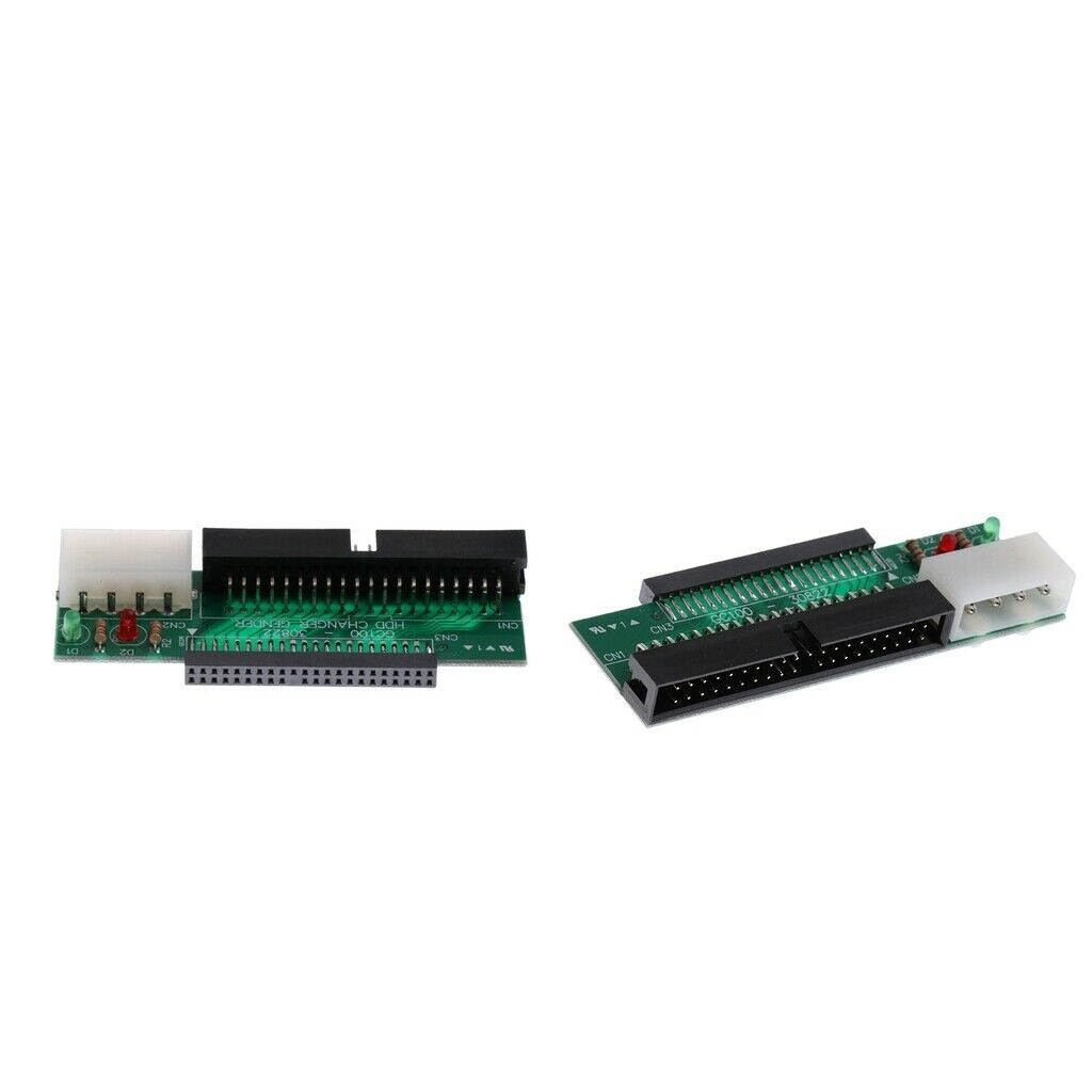2Pieces 2.5'' Laptop 44Pin IDE Hard Drive to 40Pin 3.5'' IDE Converter Card