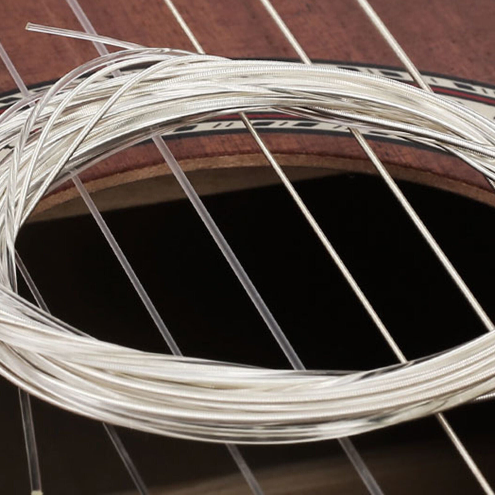 6Pcs Nylon Guitar Strings Anti-break Flexibility Metal Durable for Musical