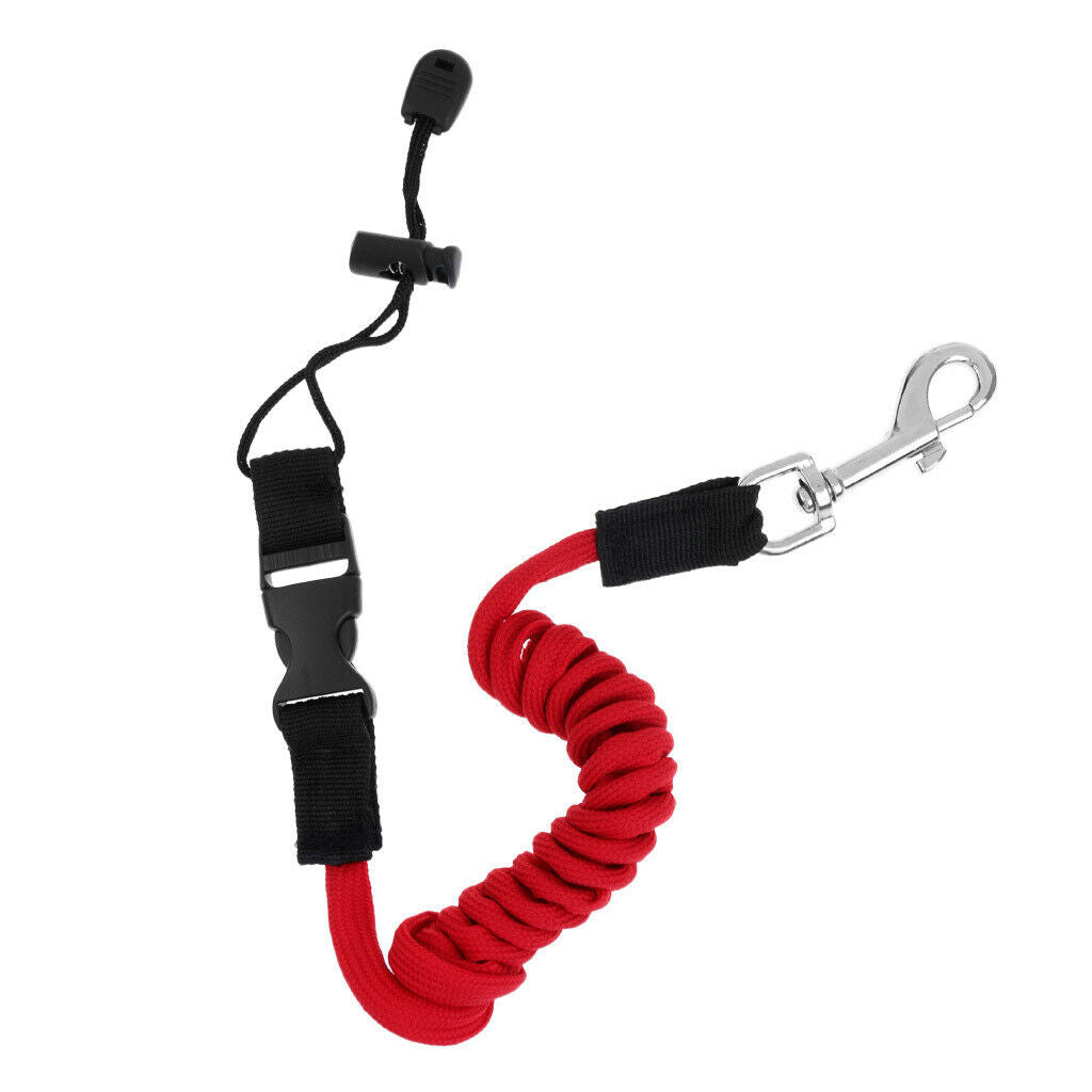 Elastic Stretch Boat Lanyard Cord LeashSport Kayaking Paddle Accessories Red
