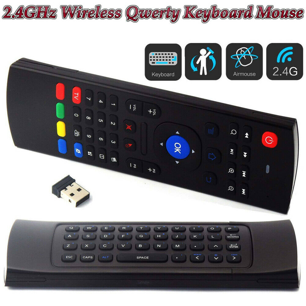 2.4GHz Wireless Air Fly Mouse Keyboard Remote Control For PC Android Box TV MX3