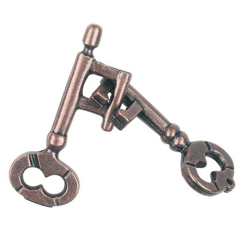 1 pc Brain Lock Key Teaser of Classic Metal Puzzle EQ IQ Test Toys for Children
