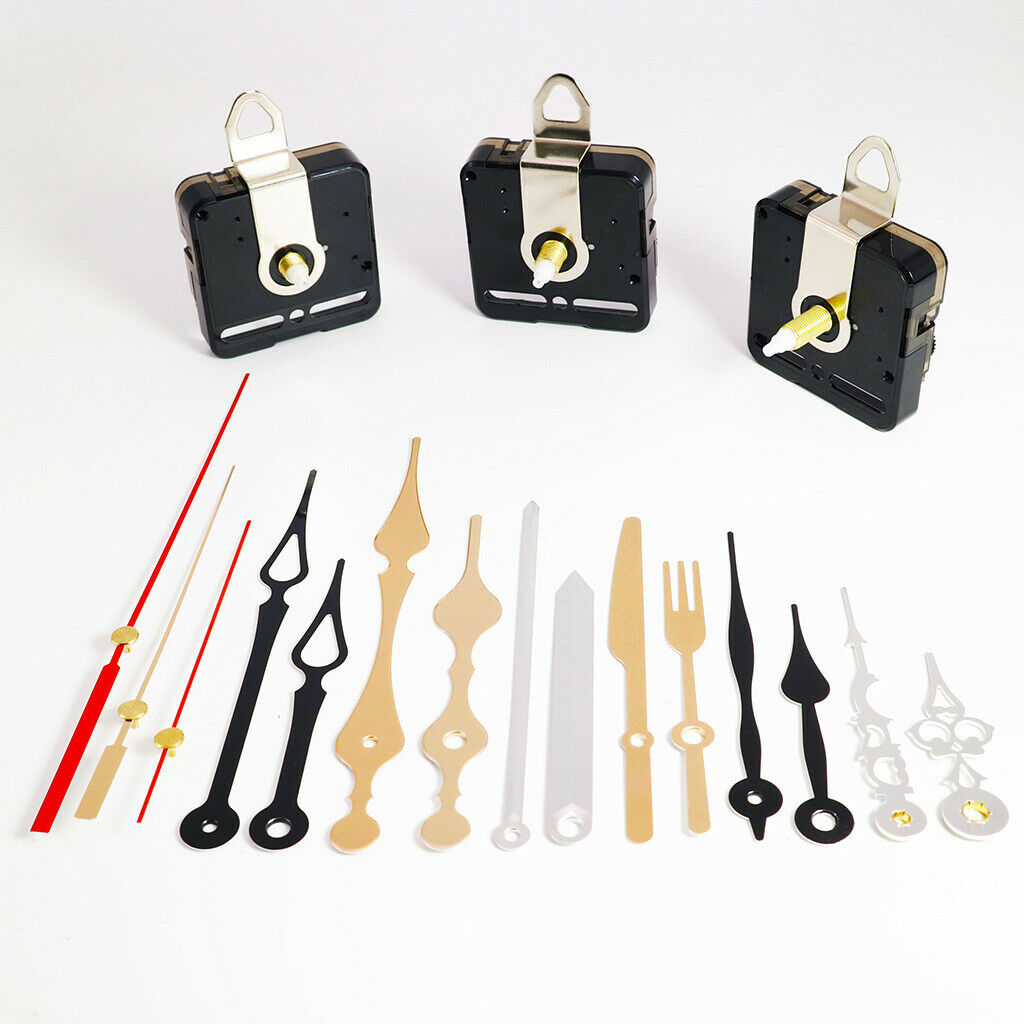 Non-Ticking Clock Movement Mechanism Repair Replace Tool Metal Hands Clocks
