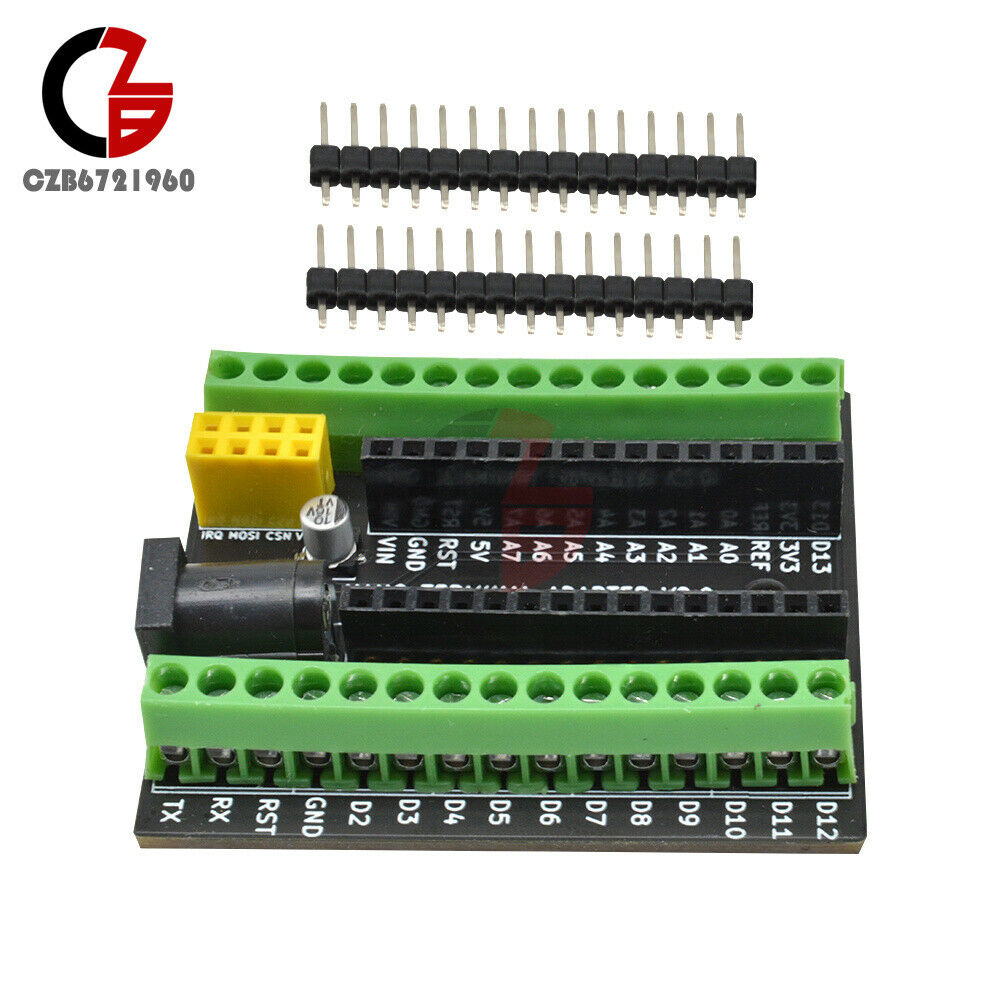 NRF2401+ Terminal Expansion Board Interface Compatible Nano V3.0 AVR DC Power