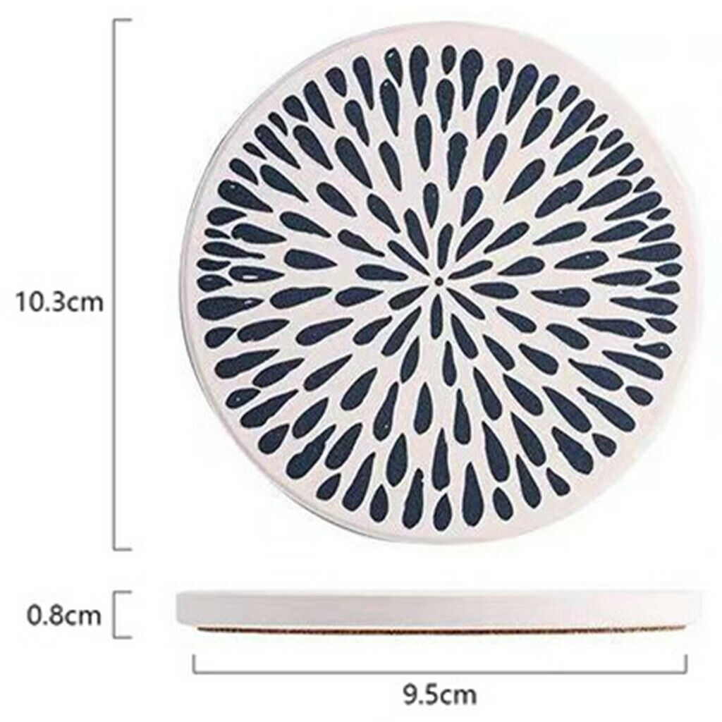 Set of 6 Kitchen Coasters Table Mat Heat for Dining Table Kitchen Cafe Bar