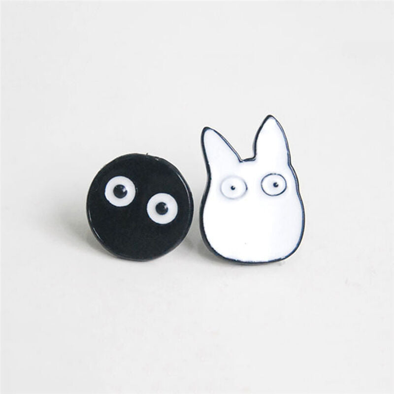 1Pair Women  Cute Cartoon Jewelry Animal Totoro Ear Stud Piercing Earring_AU Lt