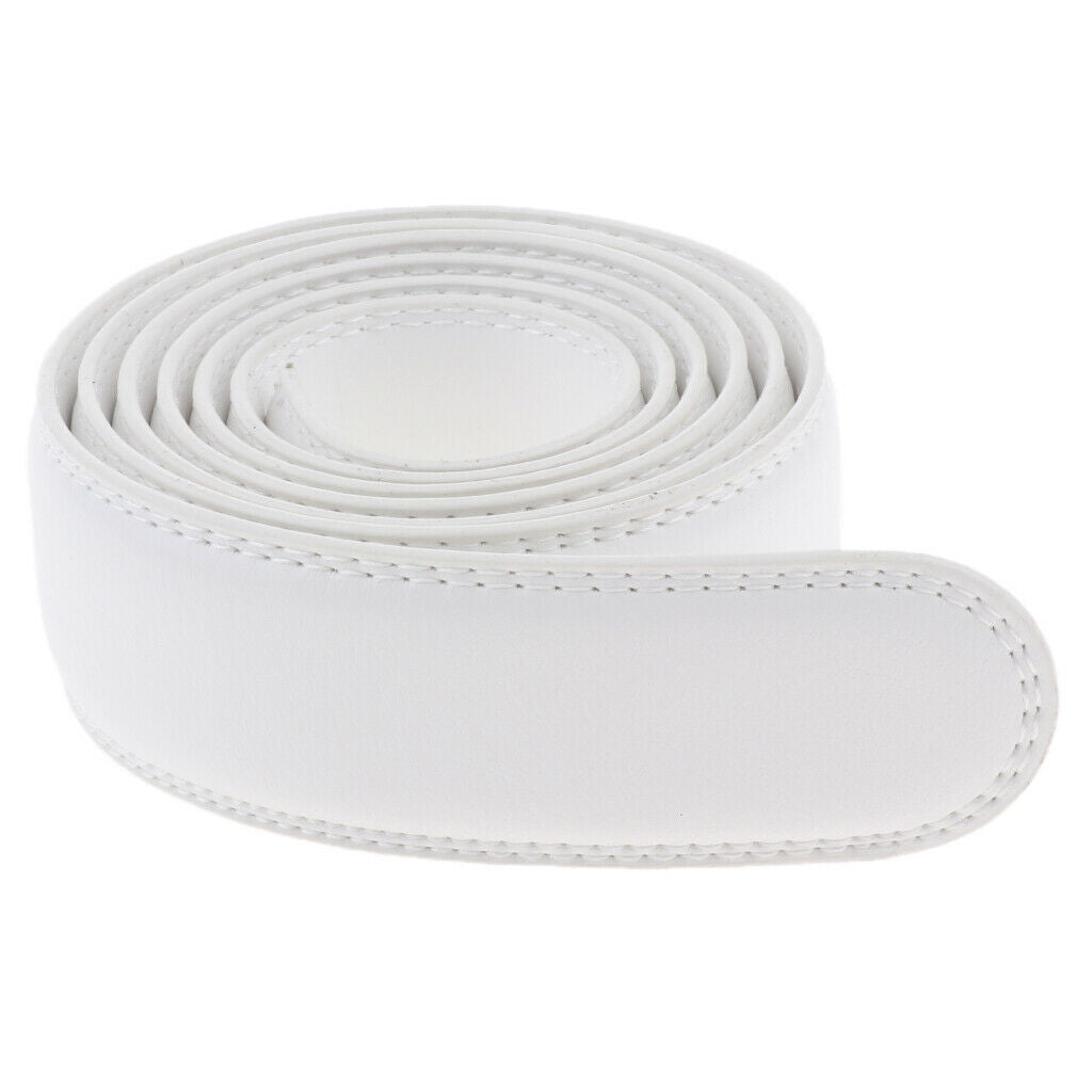 2Pcs Interchangeable Belt Leather Belt Leather Belt for Automatic Belt Buckle,