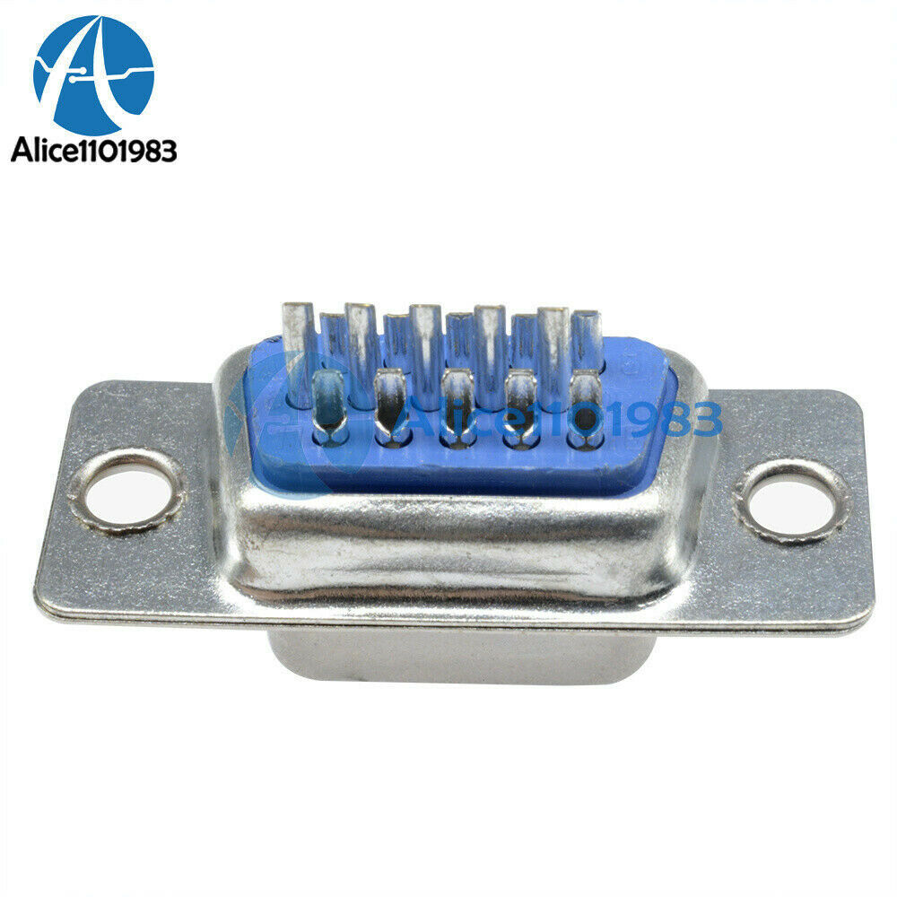 5PCS Connector DB15 DB-15 15pin Female Jack VGA Socket for LCD Monitor