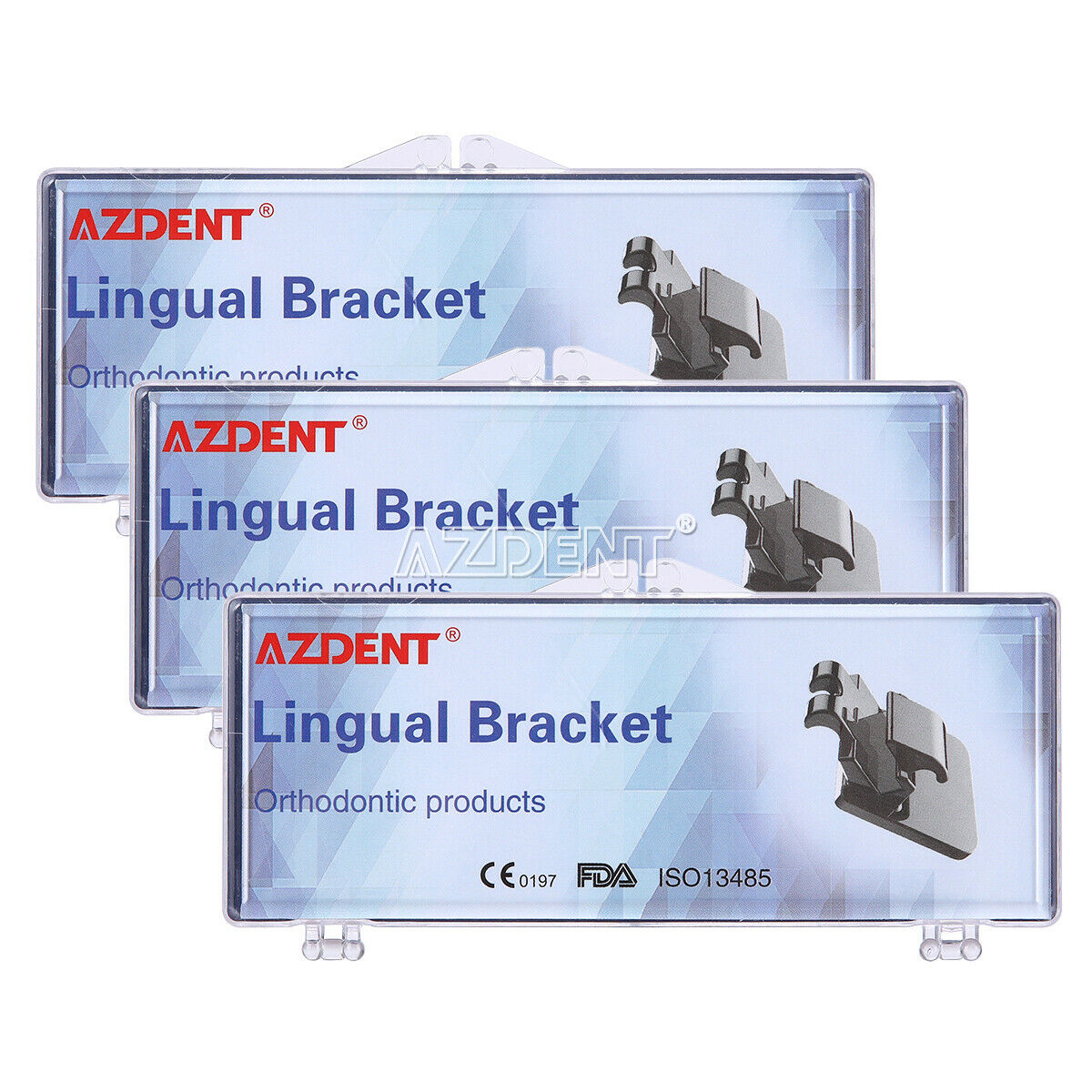 2 Case Dental Orthodontic Lingual Metal Bracket Braces Mini 0.018