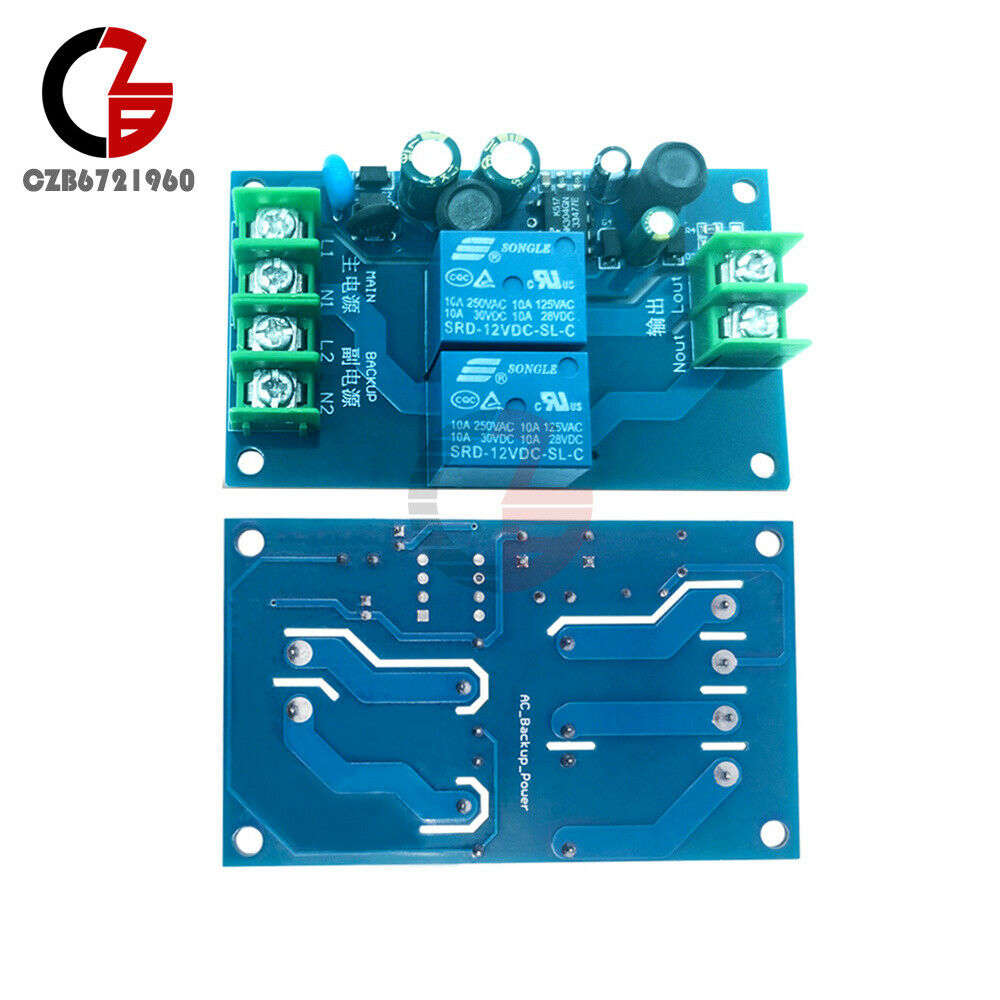 220V 2 Channel Power Supply Automatic Switcher 10A Conversion Controller Switch
