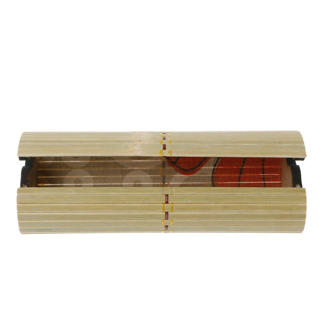 Portable Bamboo Wooden Sunglasses Box Case Eye Glasses Clam Shell Protector