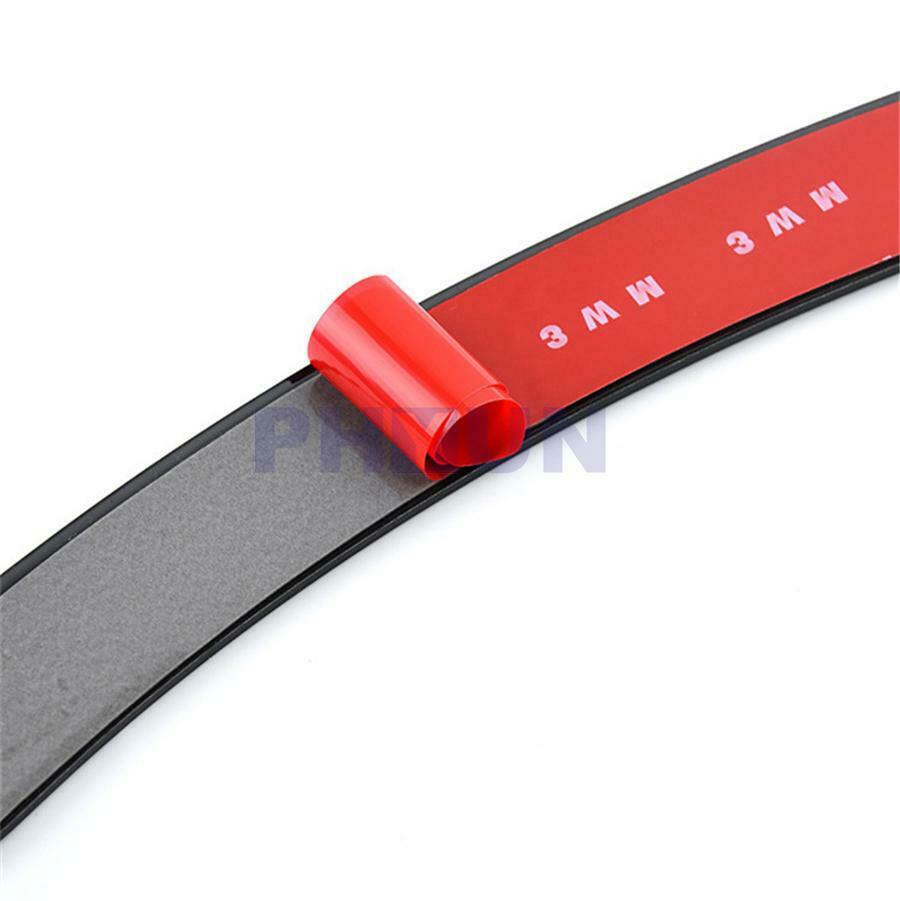 2* Car Wheel Wells Fender Eyebrow Edge Trim Protector Rubber Strips Bumper Guard