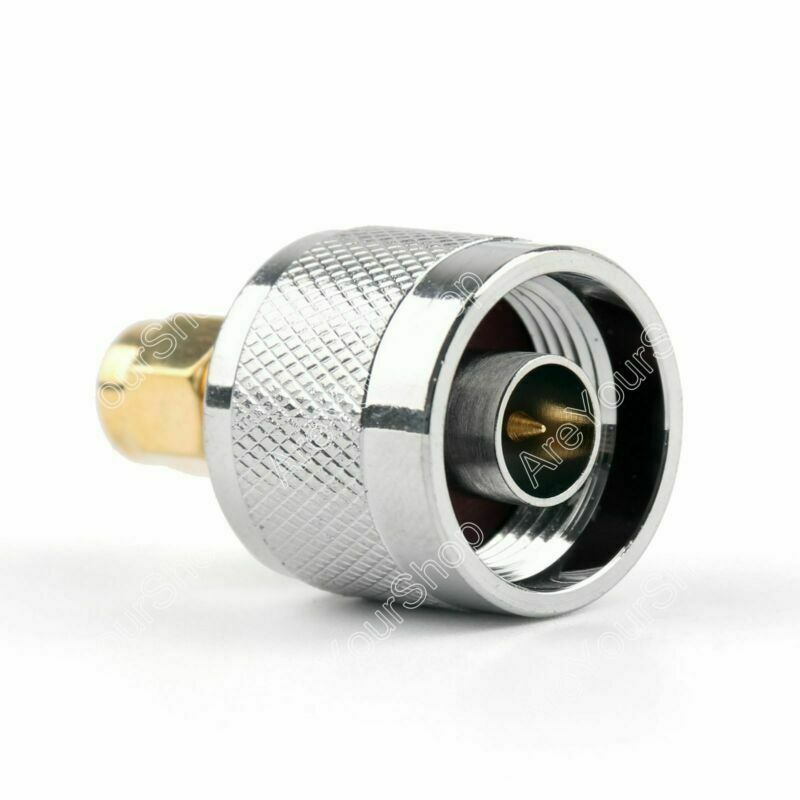 10Pcs Adapter N Plug Male to SMA Male RF Connector Straight M/M Adapter B5A