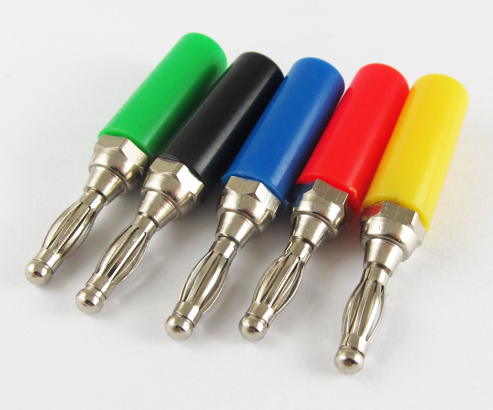 20sets 4mm  5colors Lantern Speaker Wire Cable Banana Plug Solder & Free Solder