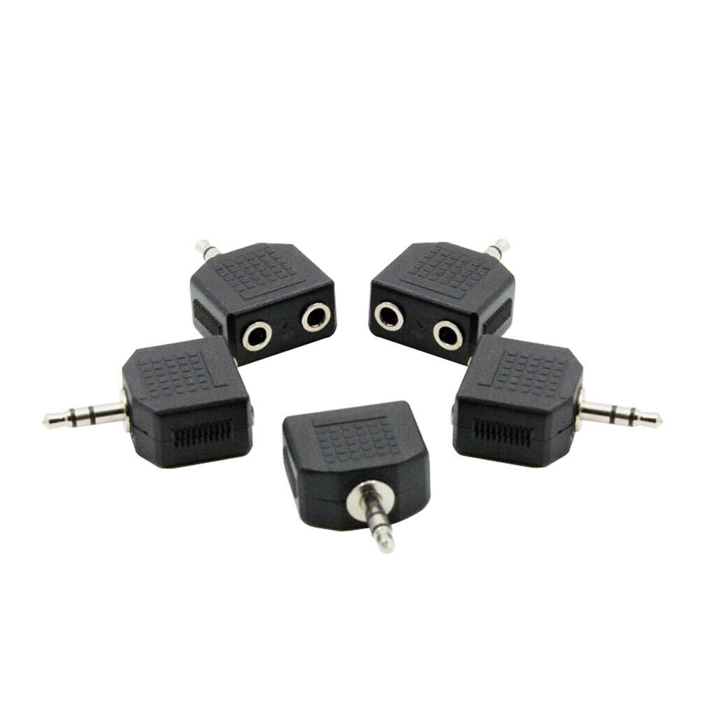 5 Pieces F-41 Audio Output Connector 3.5mm to 3.5mm Audio   Plug