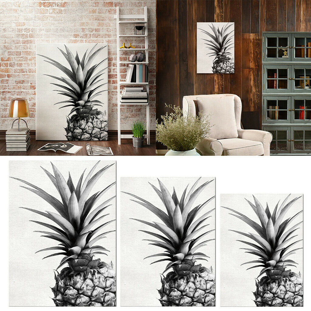 Modern Pineapple Canvas Oil Painting Picture Background Wall Decor Poster S