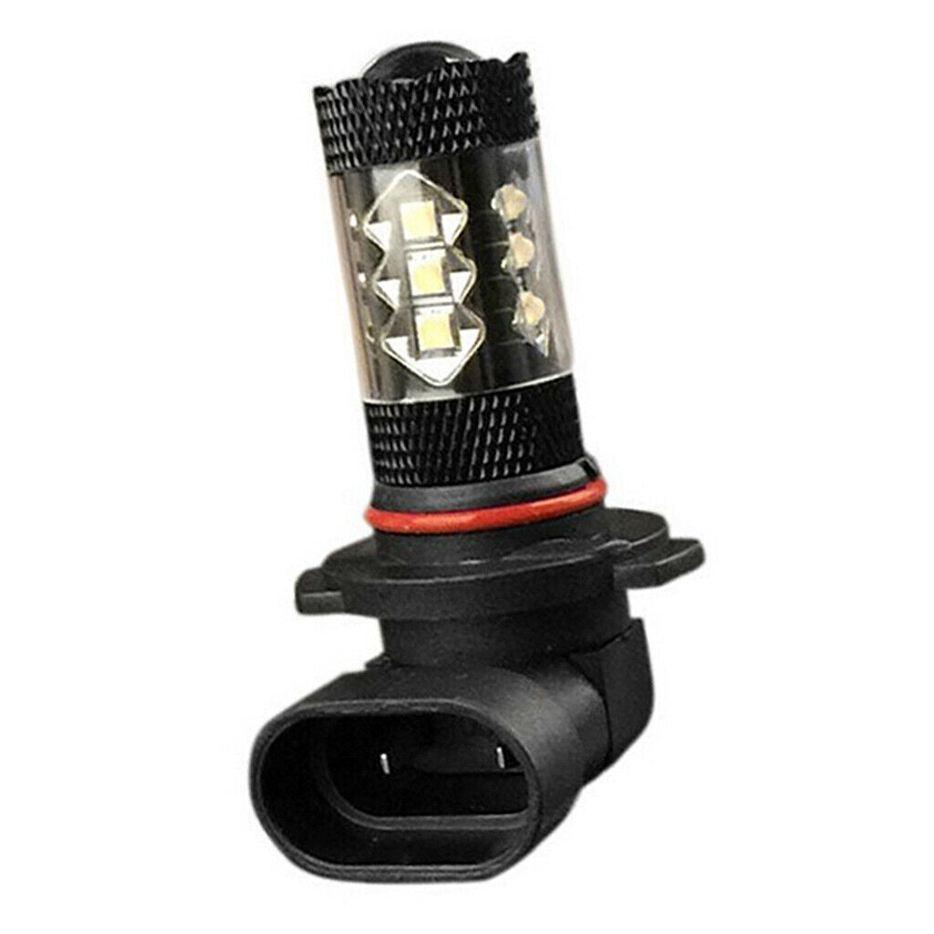 H10 16-SMD LED 80W Car Fog Driving DRL Light Bulbs 6500K-7500K White