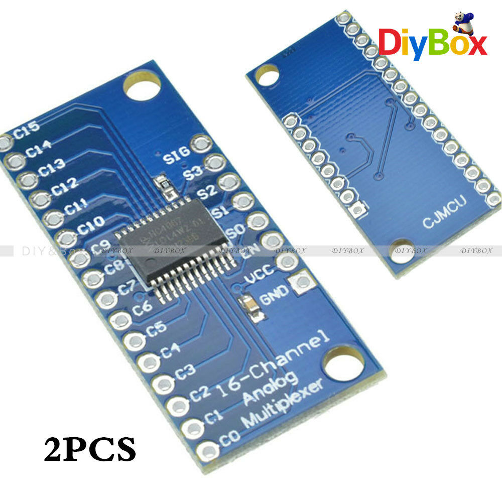 2Pcs CD74HC4067 Analog Digital MUX Breakout Board 16 CH Module For Arduino