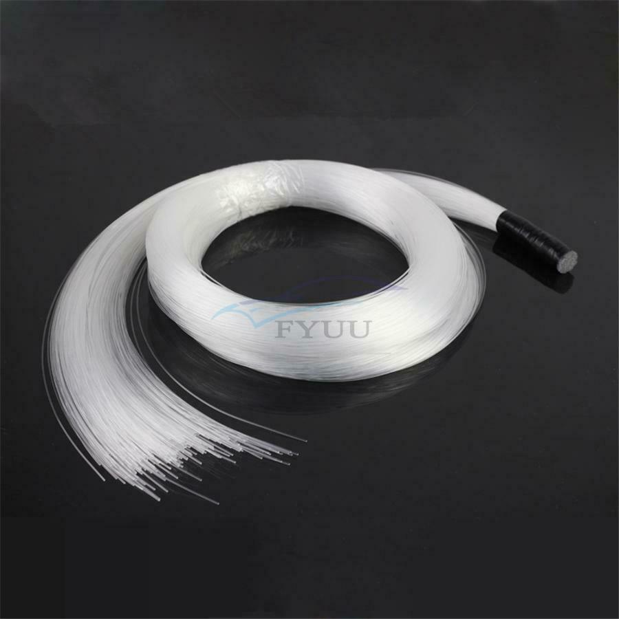 150PCS 0.75MM x 2M End Launch LED Fiber Optic Cable Car Starry Sky Top Light