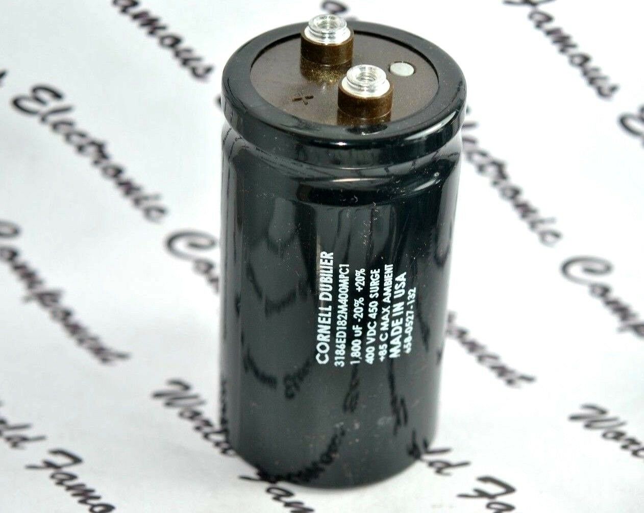 1pcs - CDE 1800uF (1800µF) 400V 3186ED182M400MPC1 Screw Terminal Capacitor