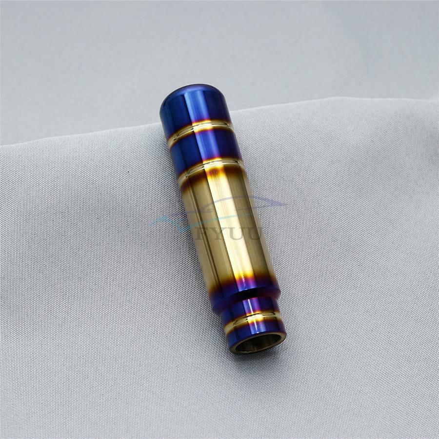 1PCS Car Aluminum Burned Blue Universal Shift Knob Shift Lever Head V2 -13CM