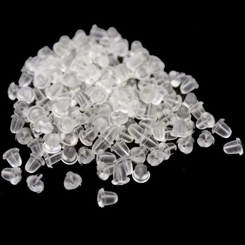 Bullet Plastic safety earring backs 100pc 50pair.l8