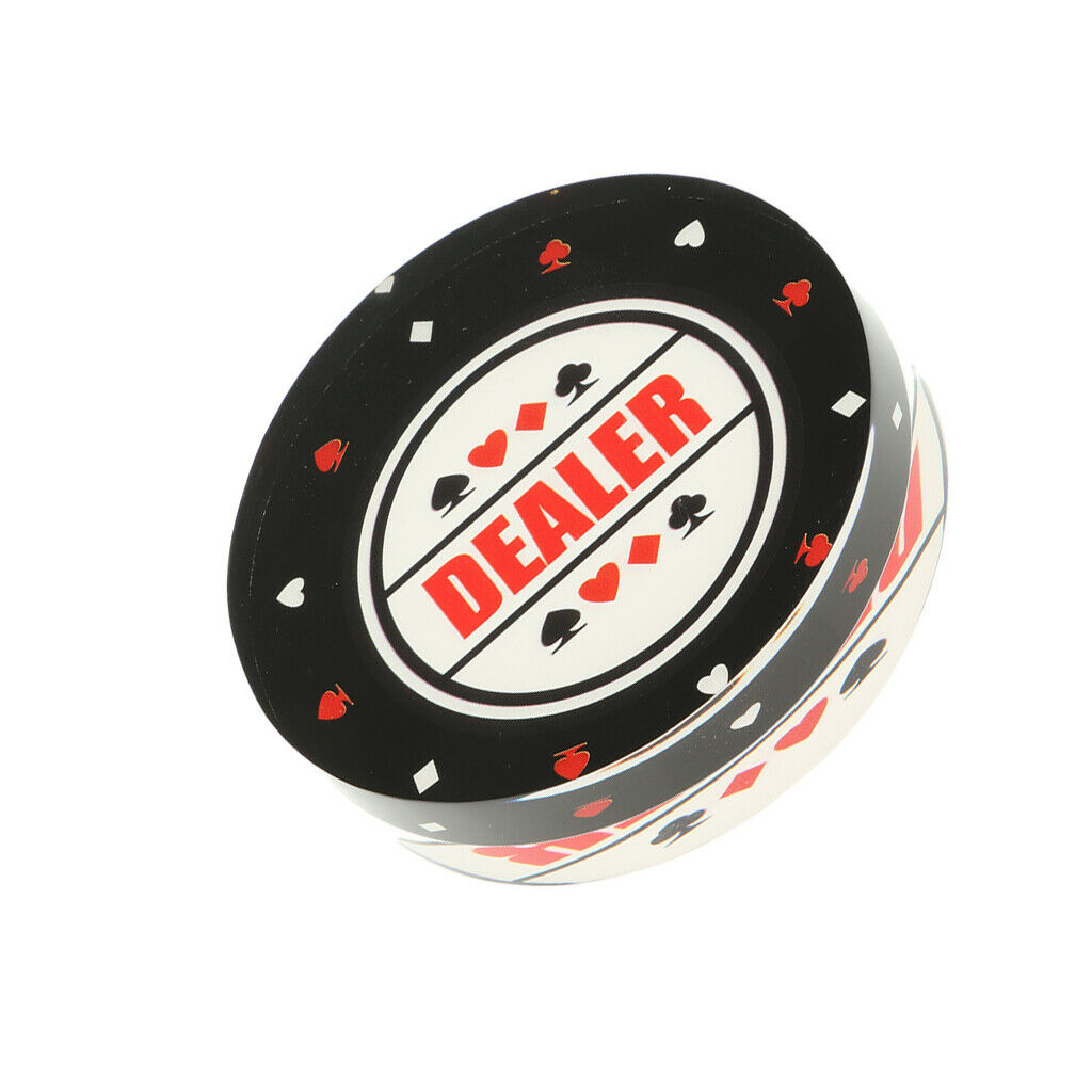 Acrylic croupier button washer for casino table game