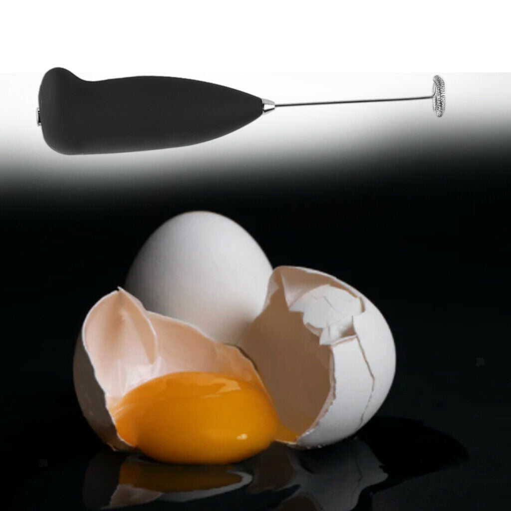 Electric Egg Beater Milk Frother Foamer Whisk Blender Stainless Steel