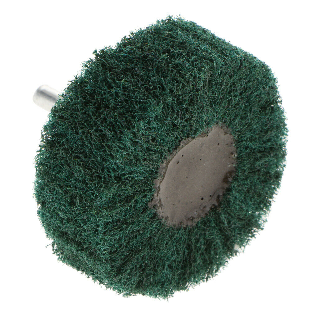 Non Woven Abrasive Wheel Grinding Polishing Tools 60 x 25 x 6mm Green