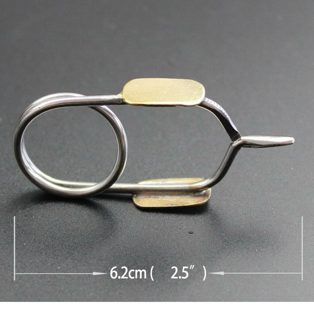 Finger Holder Fly Tying Hackle Pliers, Stainless Steel Fly Tying Tools , Fly