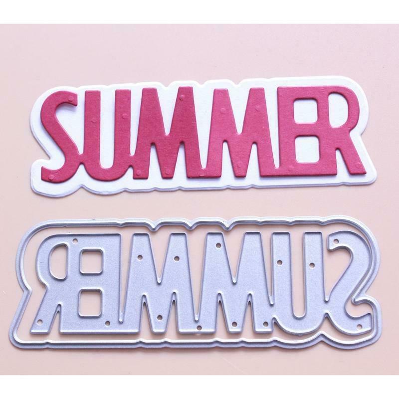 Summer Metal Cutting Dies Stencil Scrapbooking DIY Album Stamp Paper Card Mold