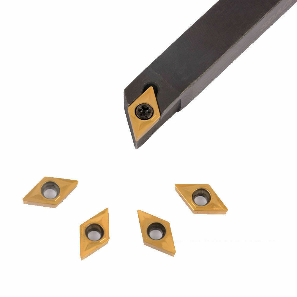 SDACR1010H07 + DCMT070204 BP010 10x100mm Lathe External Turning Tool Holder