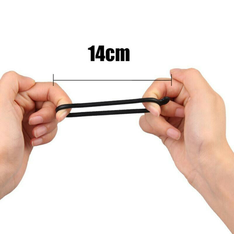 10Double Rubber Band for Bike Headlight Rear Lamp MTB Mountain Bicycle Handlebar