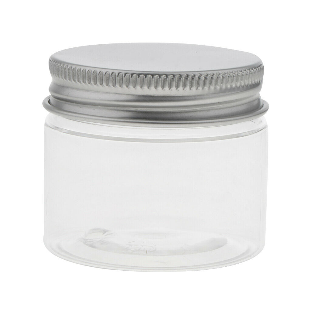 30 Pieces Clear Plastic Empty Cosmetic Jars Pots Makeup  Storage Case 50 Ml