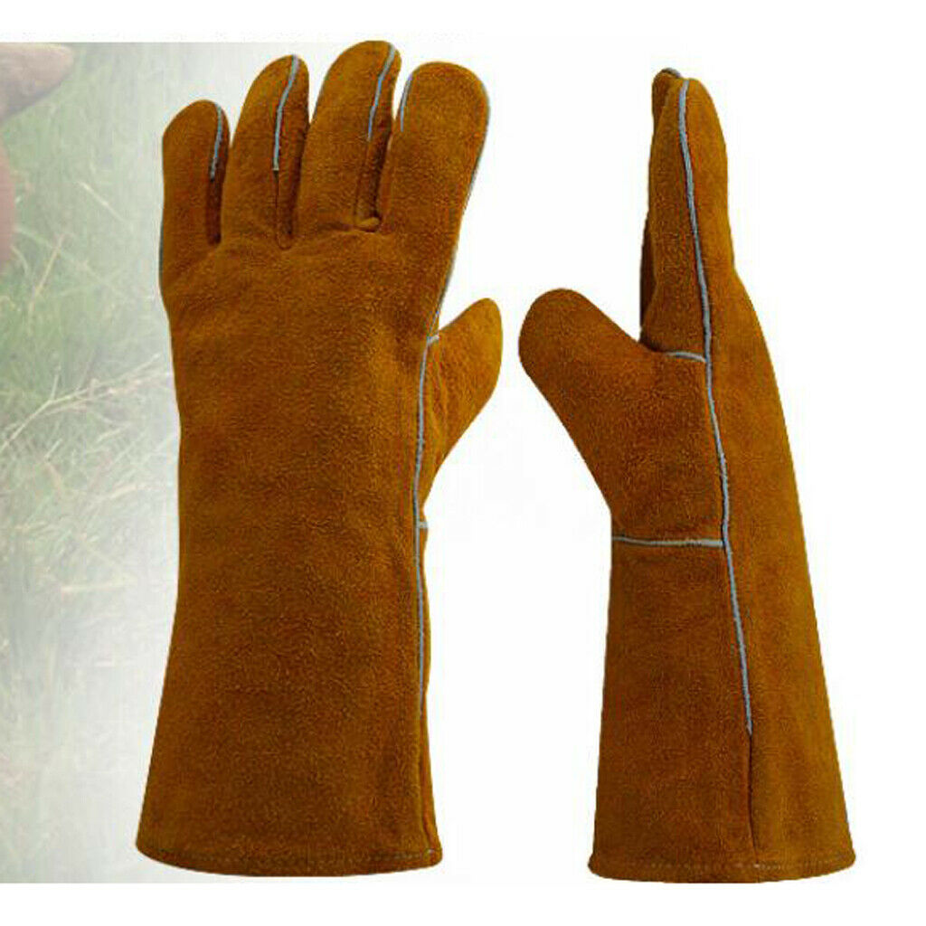 1 Pair of Gloves Welding Gear Hands Cover Protecting Hand Work Safety Gear -340