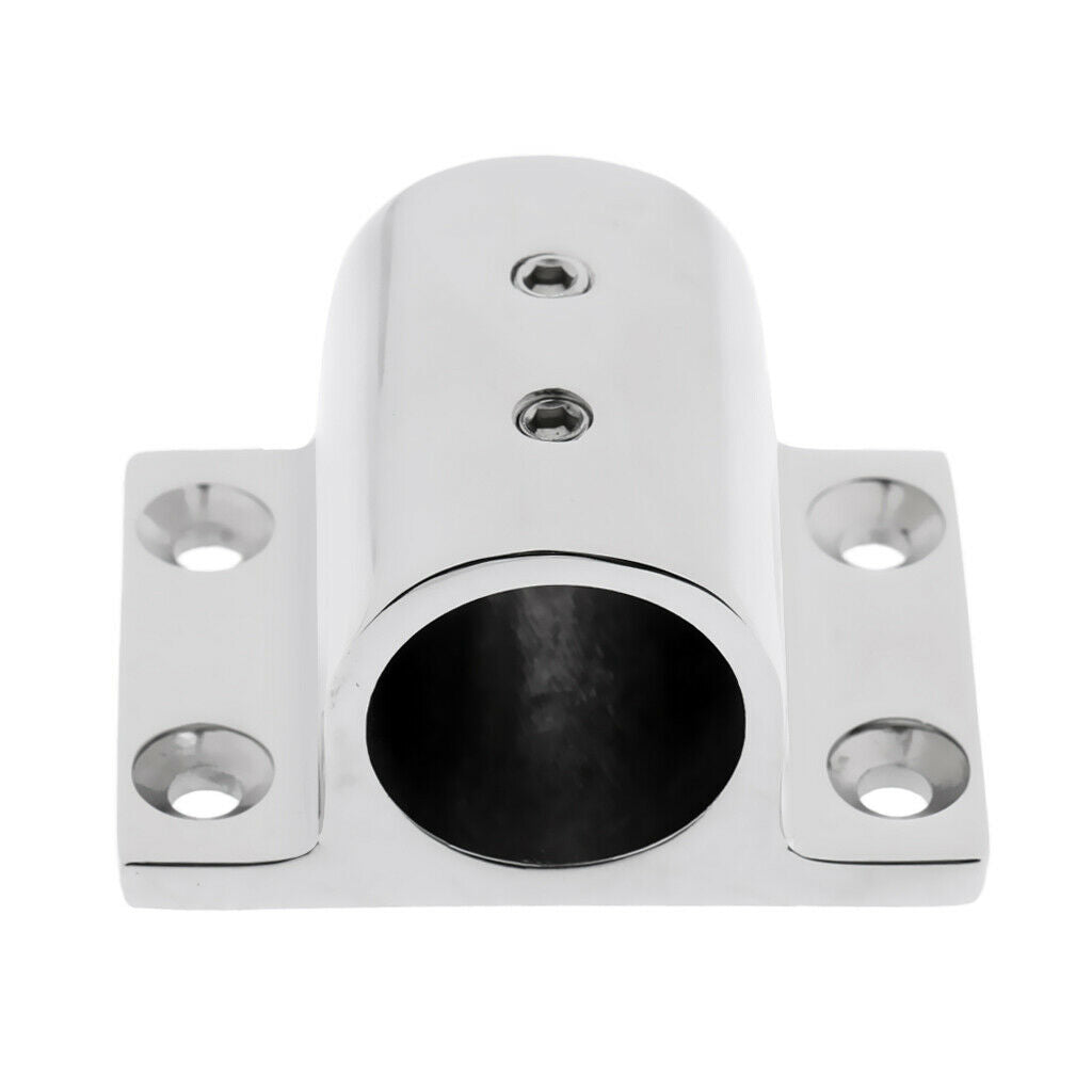 6X Stainless Steel Yacht Boat Hand Rail Fittings 90 Degree Rectangle Base