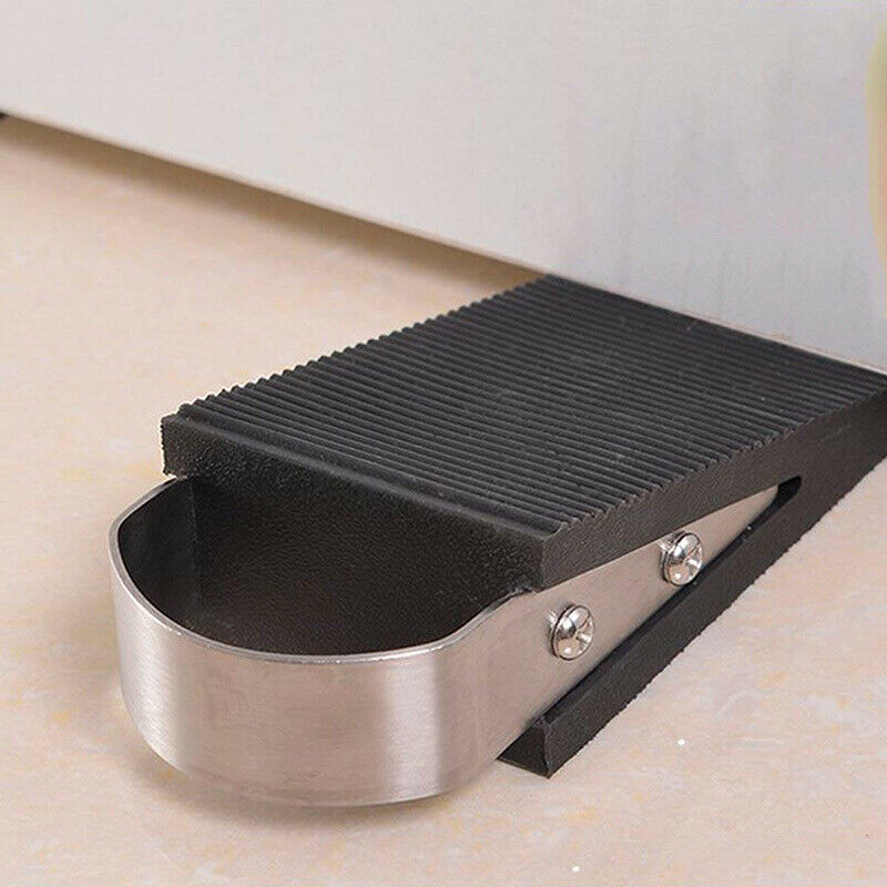 Door Wedge Rubber Heavy Duty Stop Large Strong Stopper Jam Jammer Non Slip HN US