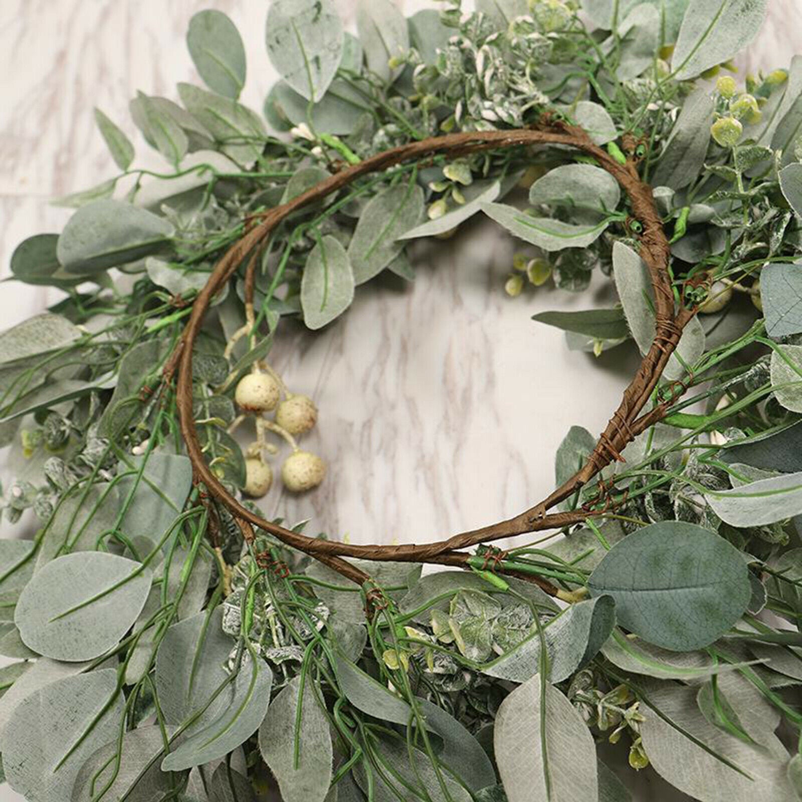 22'' Eucalyptus Wreath Front Door Large Garland Wedding Party Festival Decor