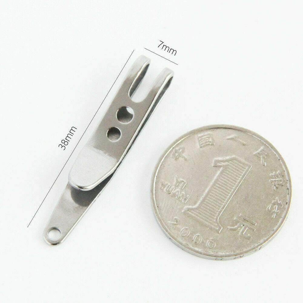 10PCS Mini Edc Gear Pocket Suspension Clip Hanger Tool Key Ring Keychain