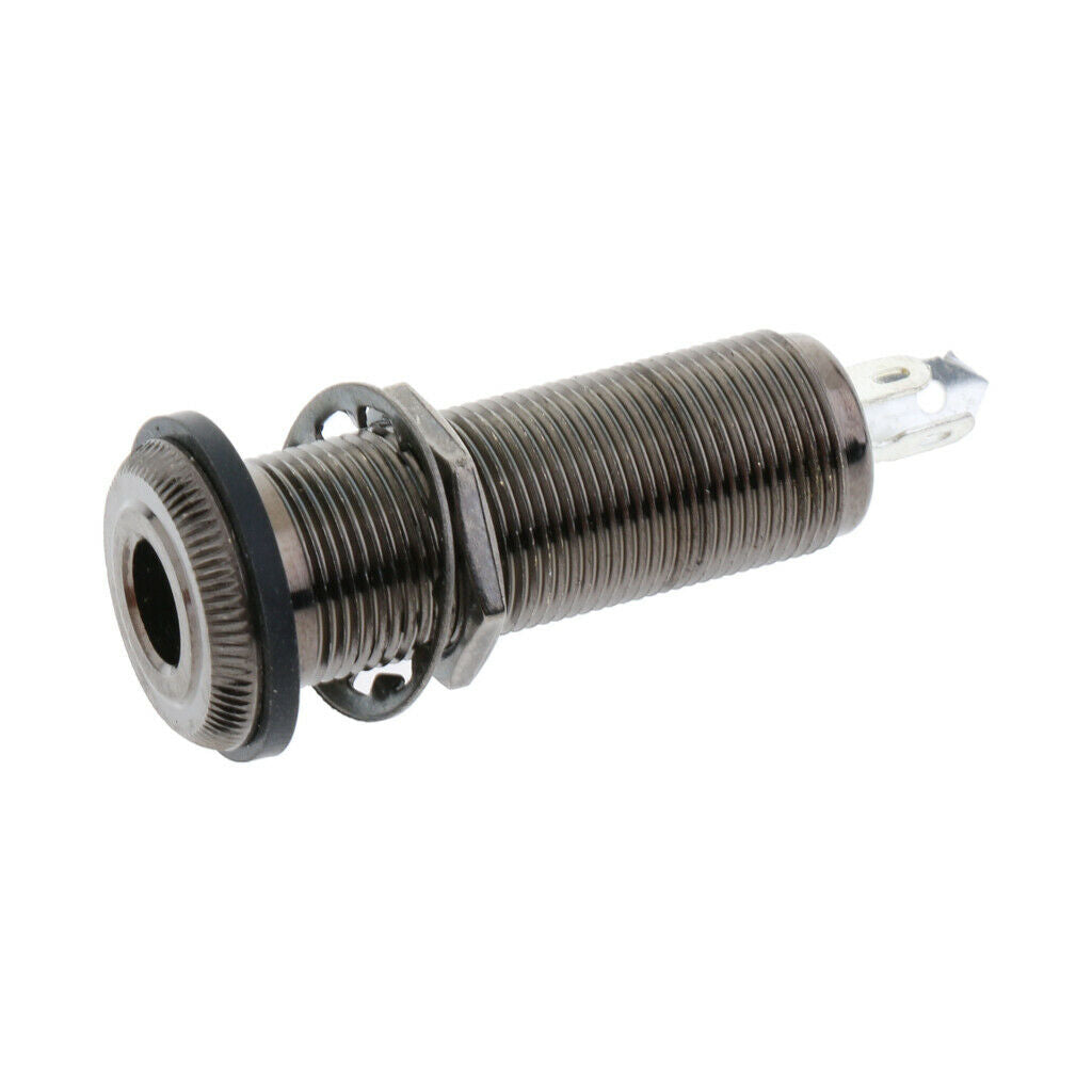 Electric Guitar Bass 1/4" Cylinder Threaded End Pin Output/Input Jack Socket