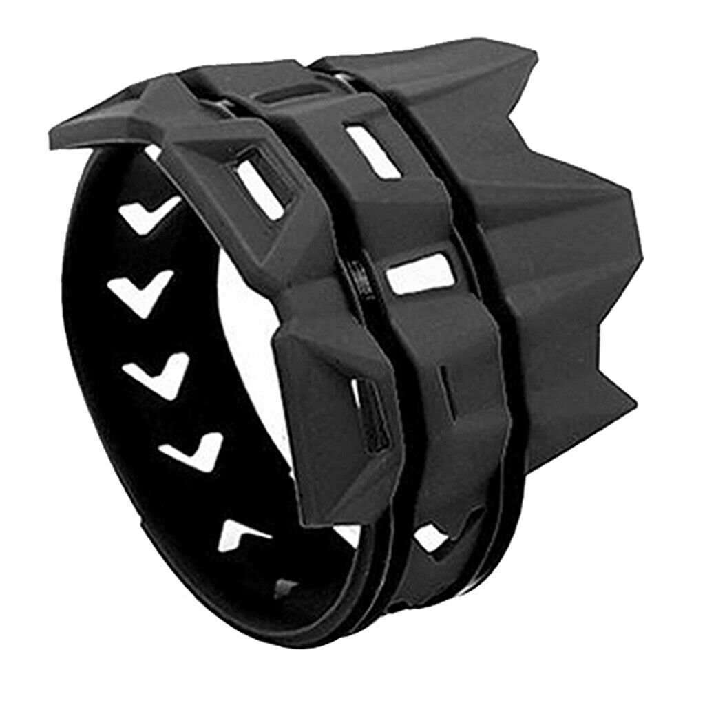 Motorcycle Exhaust Muffler Protector Guard Cover for 2 or 4 Stroke, Black