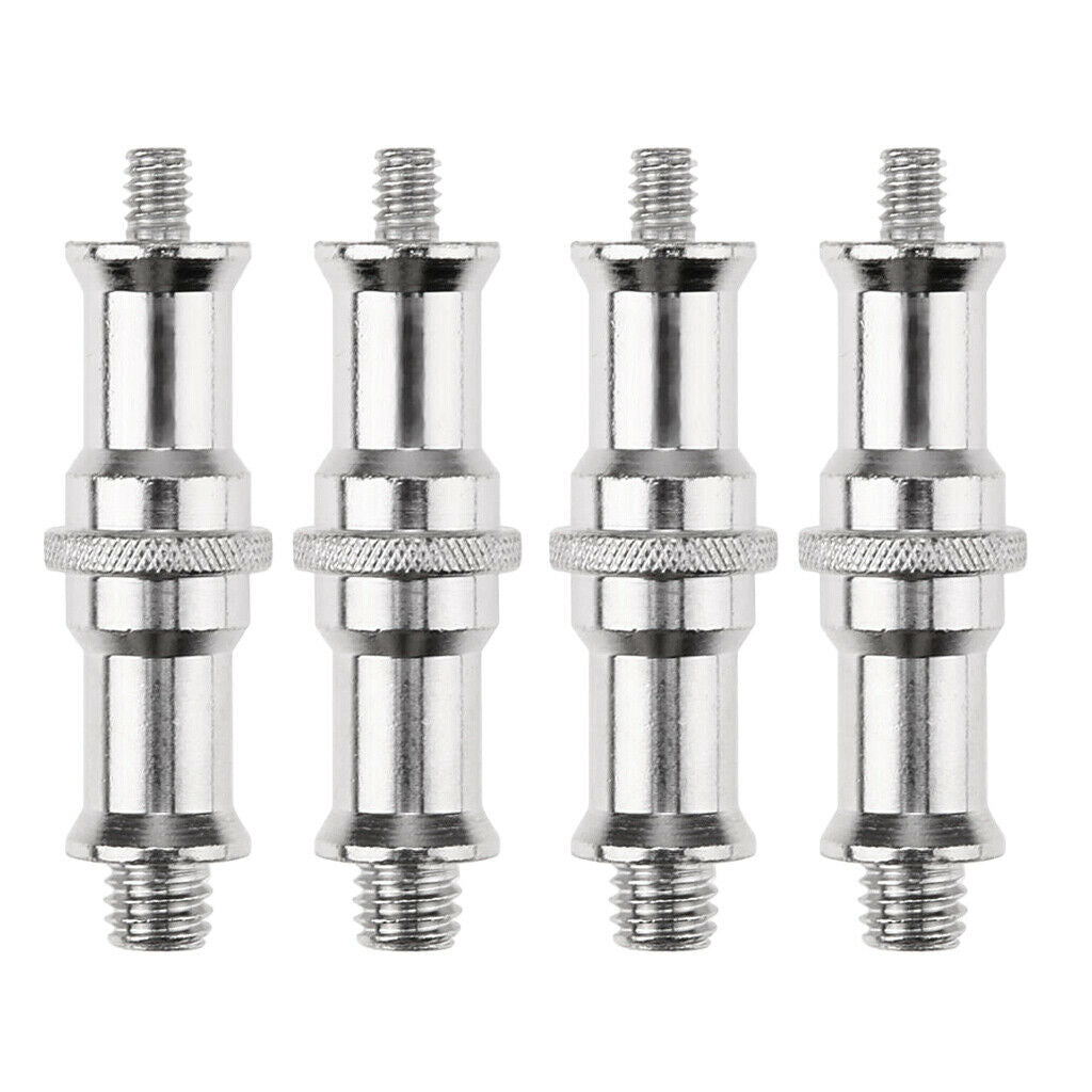 4 pieces 1/4 "to 3/8" tripod adapter with external thread for flash light tripod