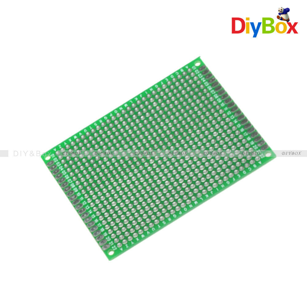 5PCS 6cmx8cm Double-Sided PCB Circuit Board Prototype Breadboard For Arduino DIY