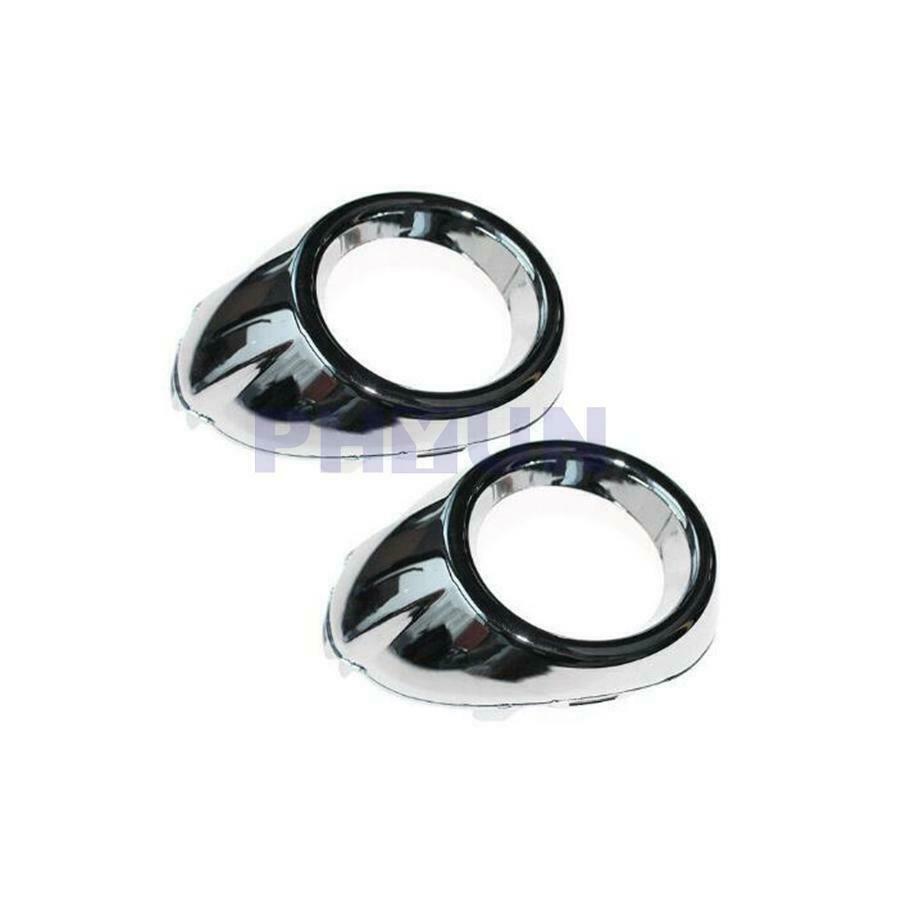 For Ford Focus 12-14 Bumper Driving Fog Light Lamp w/Chrome Grille Cover Kit 2x