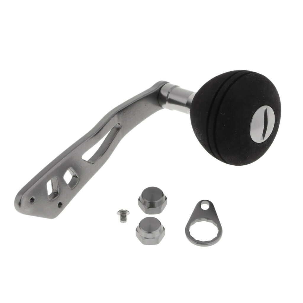 Prettyia Single Fishing Reel Handle Knob Baitcasting Drum Raft Reels Tool