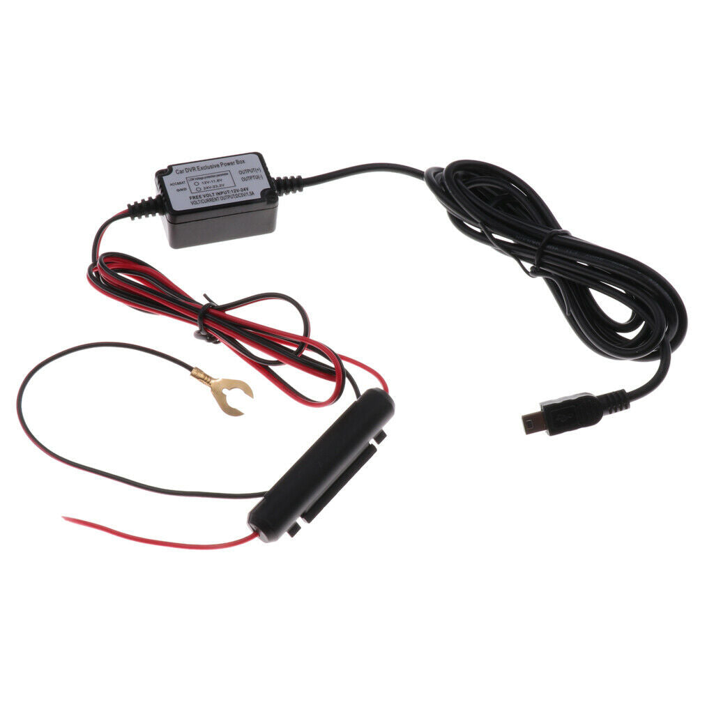 300cm Dash Cam Hardwire Kit DVR Car Chager for USB Mini 0806 0805 0803