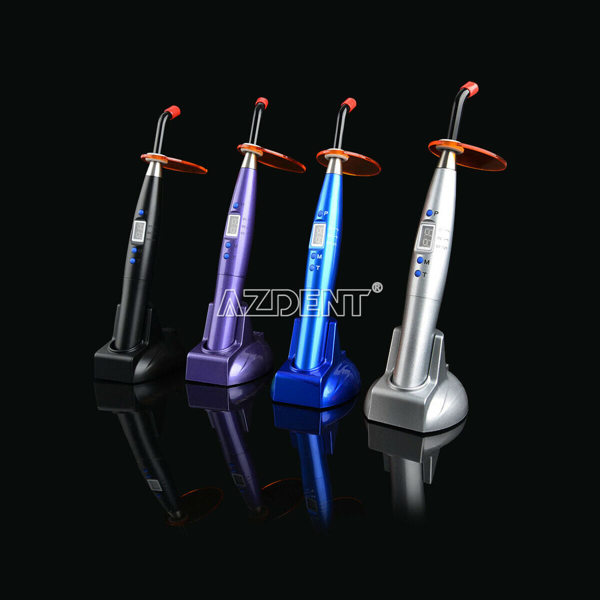 100V-240V LED Curing Light Lamp Wireless Cordless Cure Dental 5W≥1200mw/c㎡ LED.B