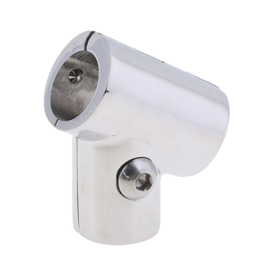 316 Stainless Steel Boat Hand Rail 60 Degree Tee Fitting 7/8