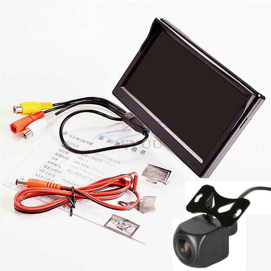 5'' Car TFT LCD High-definition Digital Display W/ 170° Dynamic Tracking Camera